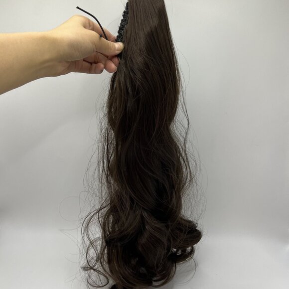 Hair Hairpiece Claw Clip Wavy Ponytail Extensions - Picture 5 of 6
